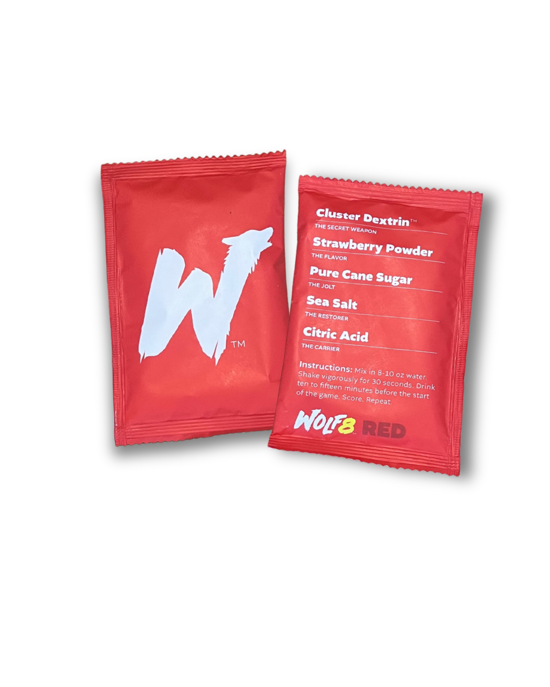 Wolf8 RED (Strawberry). Team Pack: Pregame fuel for athletes.